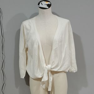 Loft cream cropped cardigan